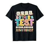 Rock The Test Don't Stress Just Do Your Best Teacher Testing T-Shirt