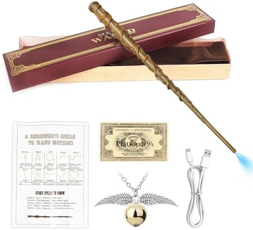 Baguette Hermione Granger, 37CM Baguette Hermione avec Noyau Acie...