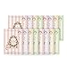 TeaTime Pure Cotton Korean Face Mask Sheet 16 pack | Organic, Moisturizing, Soothing, Brightening, and Healing for Facial Skin (4 of 4 different kinds)