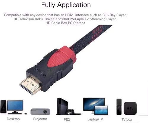 Ancheyn HDMI Kablosu Altın Uçlu 1.4b 3D 3 Metre TV Bağlama 4240 - Görsel 3