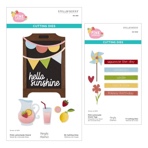 Matrices de découpe limonade rose Simple Stories scrapbooking loisirs