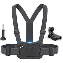 Soporte Estabilizador Gopro Sametop Arnés de Pecho de Soporte Chest Mount Compatible con GoPro Hero 12 11 10 9 8 7 6 5 Session dji Osmo Cámaras de Acción - Estabilidad del Equilibrio y Rendimiento de la Comodidad
