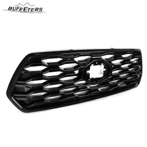 Image of Front Bumper Upper Grill Insert Gloss Black Grille Fit For 2016 2017 2018 2019 2020 2021 2022 2023 Toyota Tacoma,2021 TRD /Mesh Style,Gloss Black