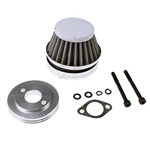 Flmlf Air Filter Set For 1/5 Rc Hpi Baja Rovan King Motor 5B 5T 5Sc Losi 5Ive T Fg Goped (Gray Metal) #TOP2
