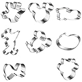 Material de alta calidad: Hecho de acero inoxidable de alta calidad con bordes lisos para asegurar una galleta en forma de mickey perfecta en todo momento. Durable y sin polvo. Puede usarse repetidamente y no se doblará ni romperá fácilmente.