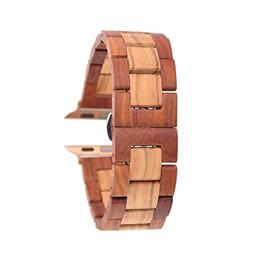 EdwardKwok Natural Wood Apple Watch Band 42–49mm