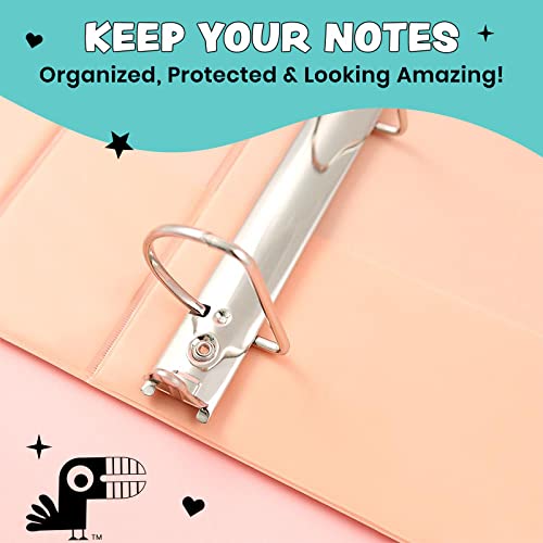 Yoobi 2 Inch Binder Set – 3-Ring Binders With 2 Pockets – Perfect For School Or Office – Holds Up To 500 Sheets – 4 Pack – Solid Multicolor Variety #TOP2