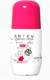 مزيل عرق سائل من آرتيف برائحة الهواء المنعش للجنسين، سعة 50 مل، يوفر حماية 24 ساعة مع عطر طويل المفعول