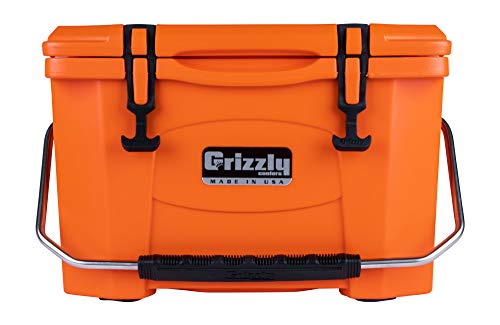 Grizzly 20 Cooler, Orange, G20, 20 Qt #TOP6