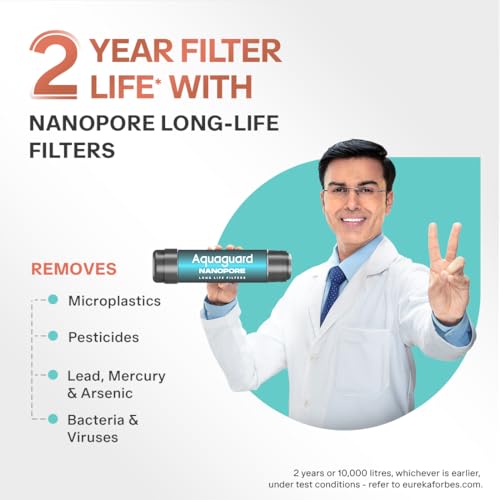 Aquaguard Nexen RO+UV+Active Copper Water Purifier | 2 Year Filter Life with Comprehensive Warranty | With Mega Sediment Filter | Save over 18,000 on Filters | With Removable Drip-Tray view 2