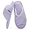 GOEWY Pantofole Donna con Memory Foam, Ciabatte in Velluto a Coste per Casa, Punta Aperta e Fiocco Incrociato, Suola Antiscivolo. Regalo Comodo e Alla Moda per Lei