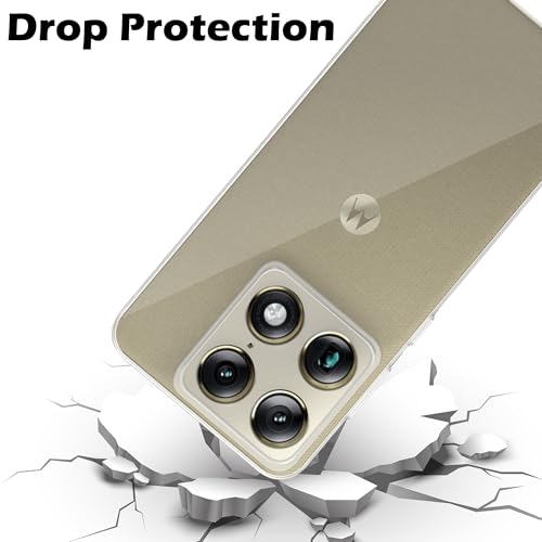 Image of Amazon Brand - Solimo for Moto Signature 5G Premium Transparent Soft Silicon Crystal Clear Back Cover [Transparent]