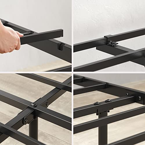 Image of Zinus Florence Metal Platform Bed Frame, Mattress Foundation, No Box Spring Needed, Easy Assembly, Black, Queen