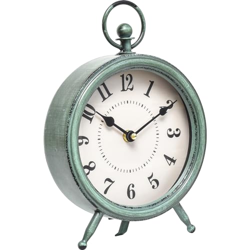 Reloj silencioso de mesa vintage para acabar con el ruido del tictac en dormitorios y salones 6