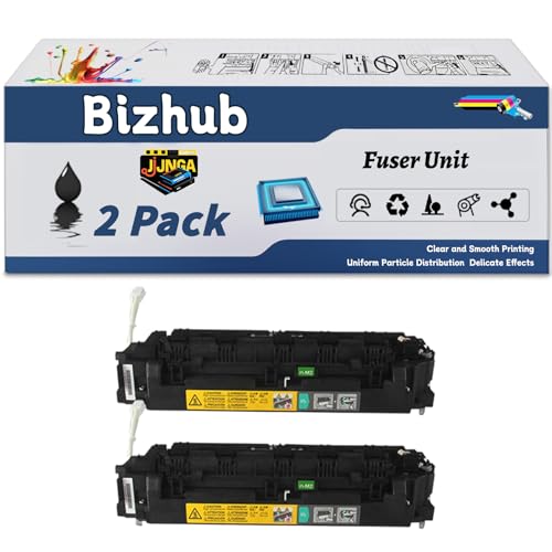 JJNGA Work for Konica Minolta Bizhub 283 363 423 Printers, Replacement for Konica Minolta Bizhub 283(110V) Fuser Unit, Capacity of 300000 Pages (2-Pack Black)