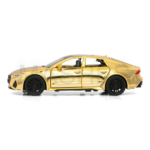 Image of Mashes Audi RS7 Diecast Metal Car Toy 1:32 Scale with Openable Doors, Bonnet & Trunk, Pull Back Action, Light & Sound, Detailed Luxury Sports Car Model for Kids & Collectors, Gift Toy Car [Multicolor]