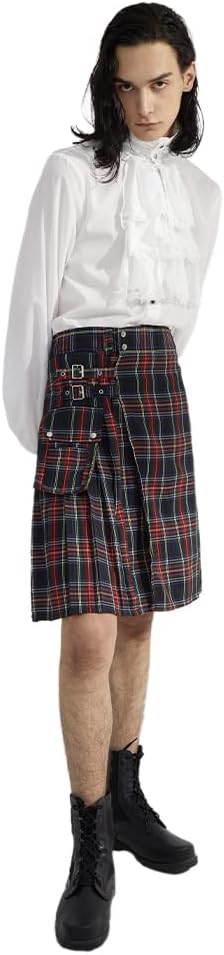 Scottish Mens Kilt Traditional Highland Tartan Utility Kilt - Image 4