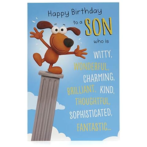 UK Greetings Funny Birthday Card for Son Cover