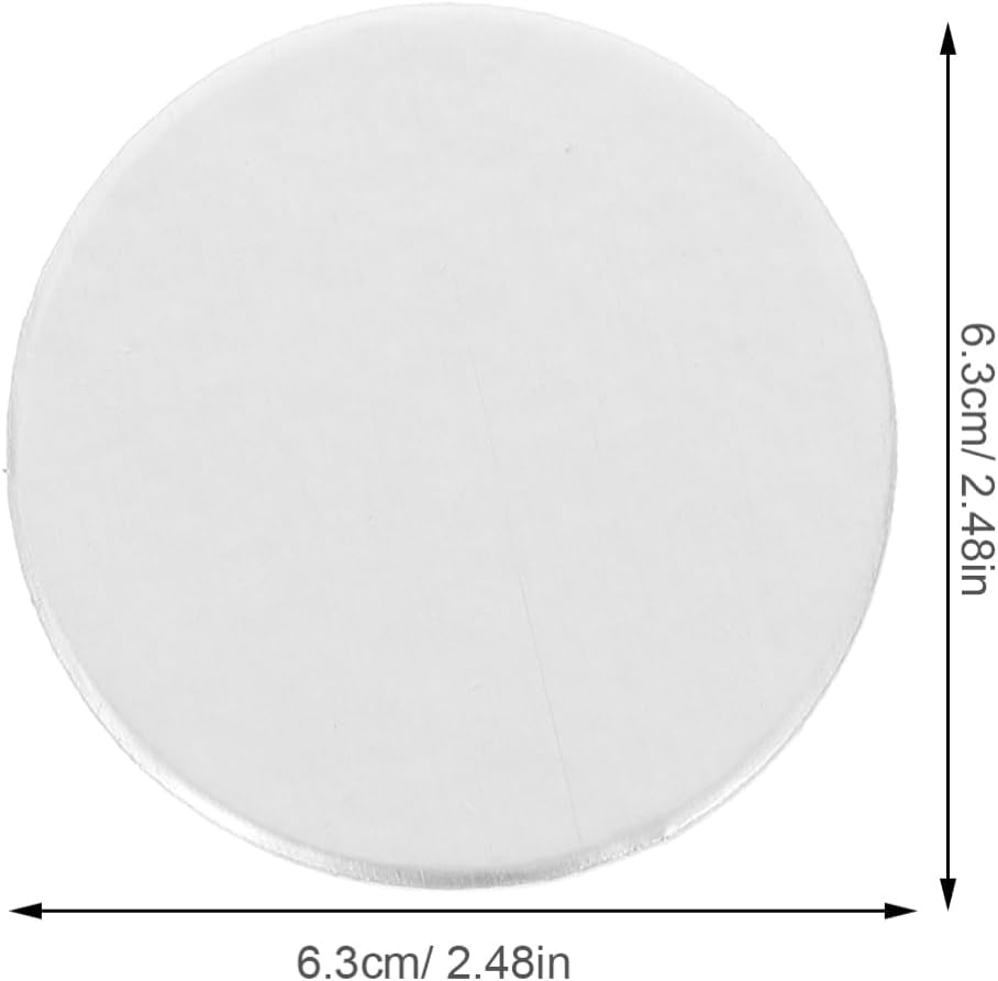PRETYZOOM 200 Pcs Foil Cap Liners 2.48 Inch Leak-Proof Bottle Seal Gaskets for Glass Plastic Jars Food Cosmetic Pharmaceutical Induction Seal