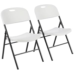 Amazon Basics Folding Plastic Chair...