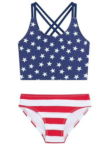 Image of Kanu Surf Girls Waverly UPF 50 Beach Sport Criss-Cross Tankini