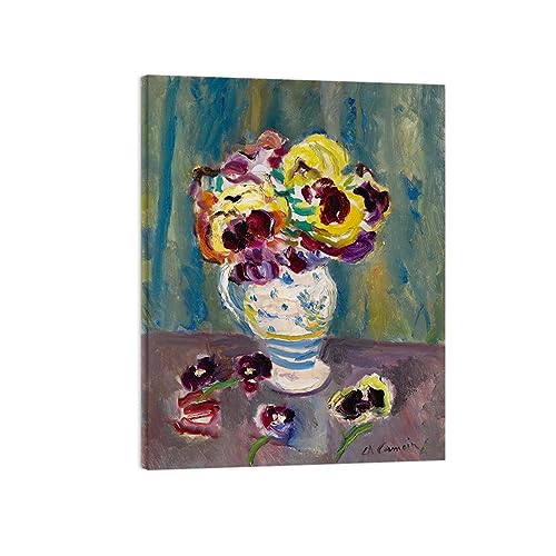 Tableau fleurs impressionniste pour sublimer la déco de votre salon