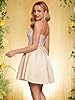 Angel-fashions Women's Strapless Sequin A-Line Yellow Satin Elegant Short Prom Dress Medium #1