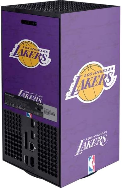 Skinit Decal Gaming Skin Compatible with Xbox Series X Console - Officially Licensed NBA Los Angeles Lakers Purple Primary Logo Design