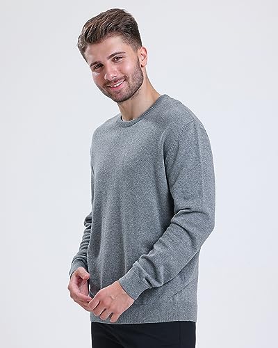 Pull col rond homme coton doux fini les pulls qui grattent S