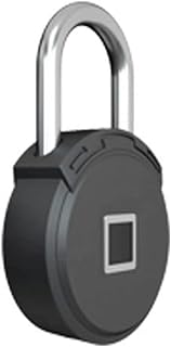 RMENST Fingerprint Padlock, USB Charging Smart Padlock Biometric, Water Resistant, Suitable for Gym, Sports, Bike, School