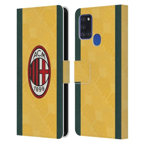 Protection Samsung A21s AC Milan étui portefeuille cuir