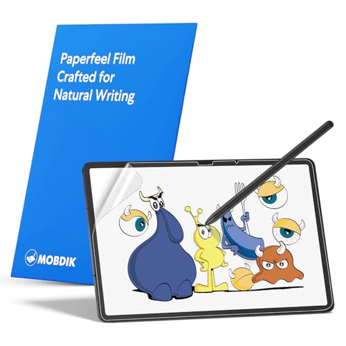 MOBDIK 2 PACK Paper Screen Protector Compatible with Samsung Galaxy Tab S11 / S10 Lite / S10 FE / S9 / S9 FE / S8 / S7 11 inch, Anti Glare, Touch Sensitivity, with Easy Installation Kit, Like Writing on Paper