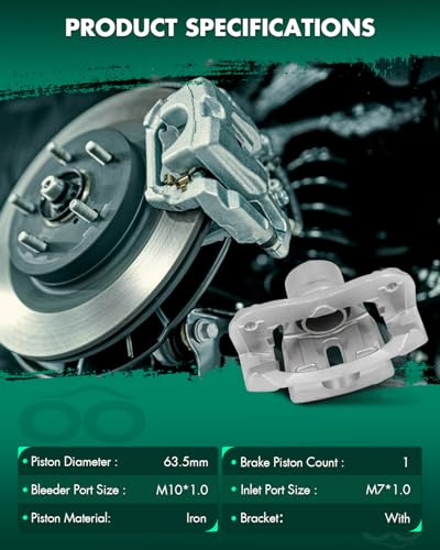 Image of SCITOO Front Left Brake Caliper With Bracket 19B2664 Compatible For Toyota For Highlander 2001-2007