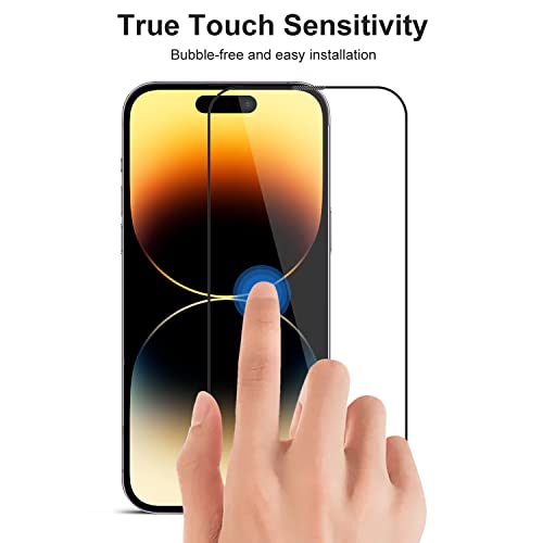 Image of GRIPP Dust-Proof 3D Japanese Tempered Glass Screen Protector for iPhone 14 Plus, iPhone 13 Pro Max (6.7 inch), Speaker Dust Guard, 3D Curved Edges, Scratch-Resistant, 9H Hardness, Bubble Free
