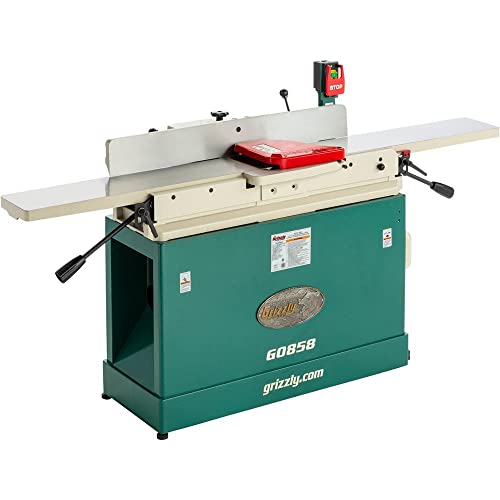 Grizzly Industrial G0858-8" X 76" Parallelogram Jointer With Helical Cutterhead & Mobile Base #TOP2