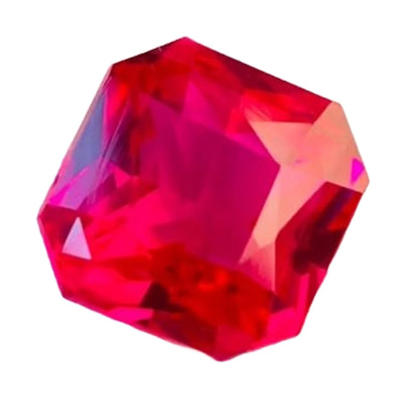 Saphir rose naturel 11x11mm pour réparer ou fabriquer une bague