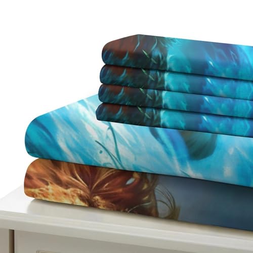 Parure de couette lion en microfibre super douce avec impression 3D haute définition