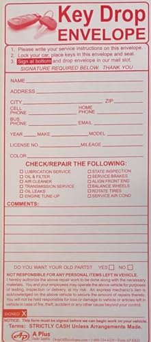 Key Night Drop Envelope EKD (100 Qty.) (P11)