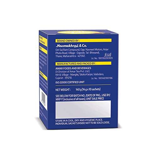 Image of Society One Minute Tea | Lemongrass Flavour | Refreshing Lemongrass Flavour | Flavoured Instant Black Tea | 14G X 10 Sachets (140 Gram) | Pack Of 2