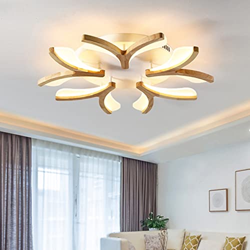 Lustre en rondins en acrylique Plafonnier LED haut de gamme design scandinave