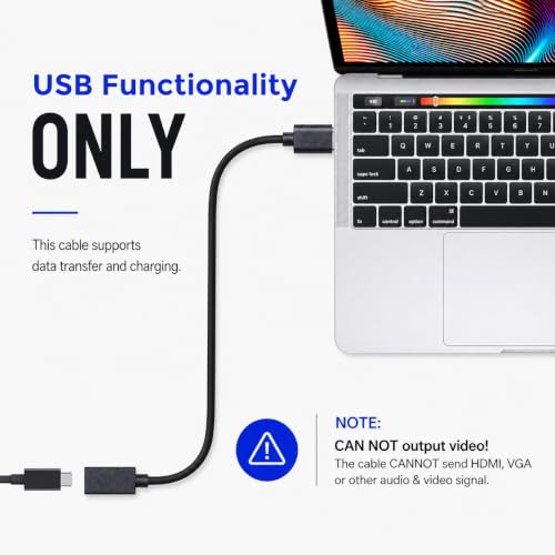 Image of Verilux USB C Extension Cable, 3.3Ft USB A 3.0 Male to Type C 3.1 Female Cable Support Fast Charging, 5Gbps Data Transfer for iPhone 17 /16 /15, Galaxy S26 /S25 /S24 (Not Support Video Output)