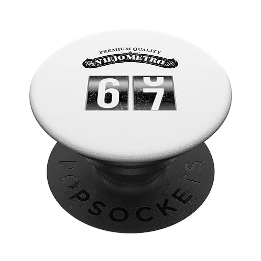 Viejometro retro 66-67 divertido cumpleaños 67 PopSockets PopGrip Intercambiable