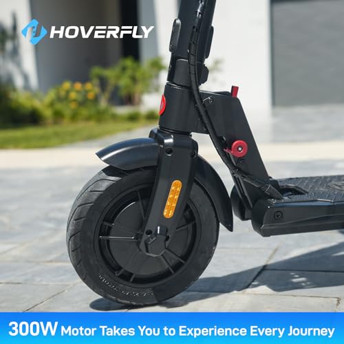 Image of HOVERFLY Electric Scooter for Adults, Max 10 /18 /25Miles&15.5 /20Mph Speed | 250 /500W Motor, 8.5 inch /10 inch Solid Tire, Big LCD Display with Cruise Control, Max Load 220lbs, Foldable Escooter for Commute