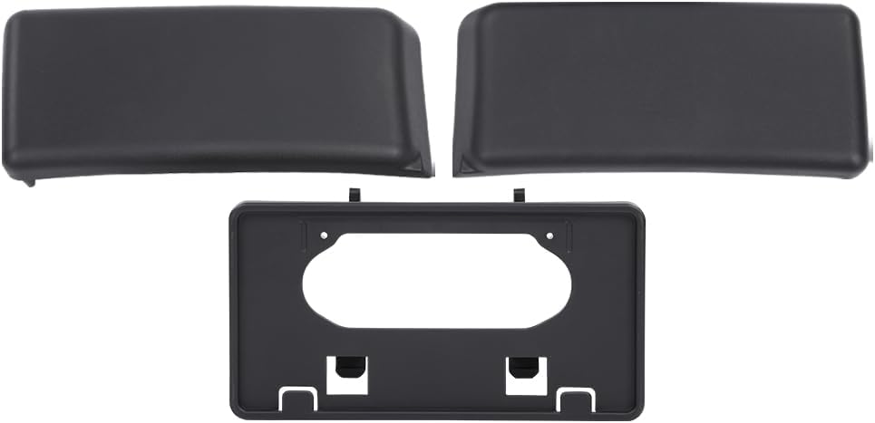 GRAND ORANGE Front Bumper Guards Pads & License Plate Frame Bracket Compatible with Ford F150 2009-2014 9L3Z17E810B, 9L3Z17A385A, FO1053100, FO1068134