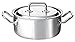 Produktbild Spring 0415500622 Brigade Premium Bratentopf nieder mit Deckel, Edelstahl, silber, 12,6 x 29,4 x 33,8 cm