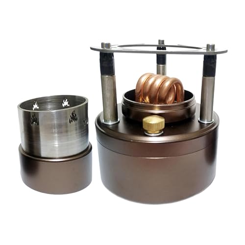Quemador de alcohol portátil para picnic, barbacoa, hogar, con soporte, 12 x 12 cm