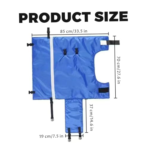 Manta de becerro para invierno ajustable abrigo de ganado impermeable engrosado 6