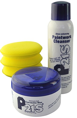 P21S Concours Carnauba Wax, Gloss Enhancing Paintwork Cleanser, and Applicator
