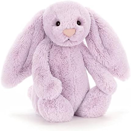 Jellycat Bashful Lilac Bunny, Medium, 12 inches