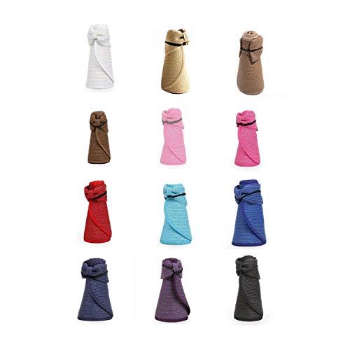 Chapéu de palha vazio dobrado Chapéu de sol para pais e filhos Uv chapéu de praia Chapéu de sol de a